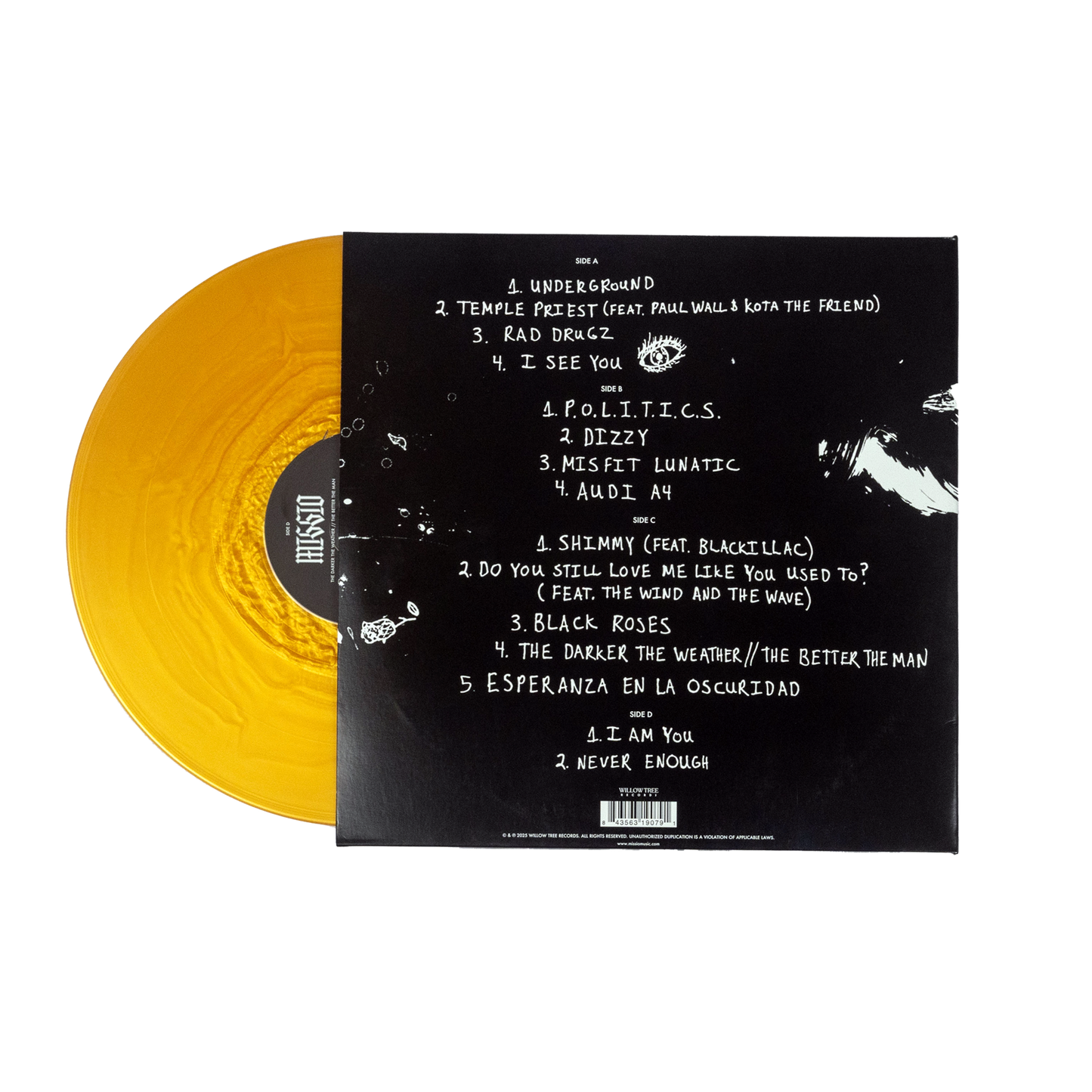 The Darker the Weather // The Better the Man Vinyl - Gold / SIGNED